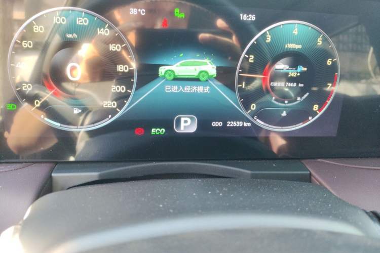 Used JETOUR X90 2024 1.6T DCT Qilin Edition 5 Seats Odometer Close Up