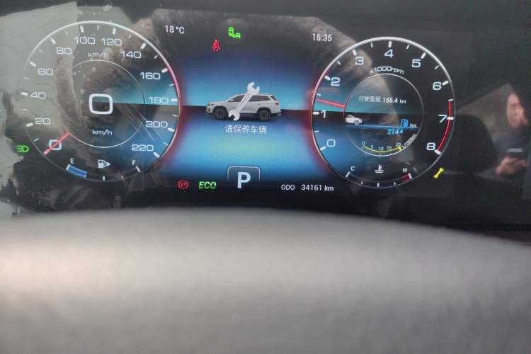 Used JETOUR X90 2024 1.6T DCT Qilin Edition 7-Seater Odometer Close Up