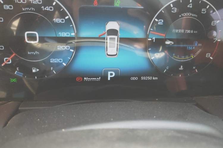 Used JETOUR X90 2024 1.6T DCT Qilin Edition 7-Seater Odometer Close Up