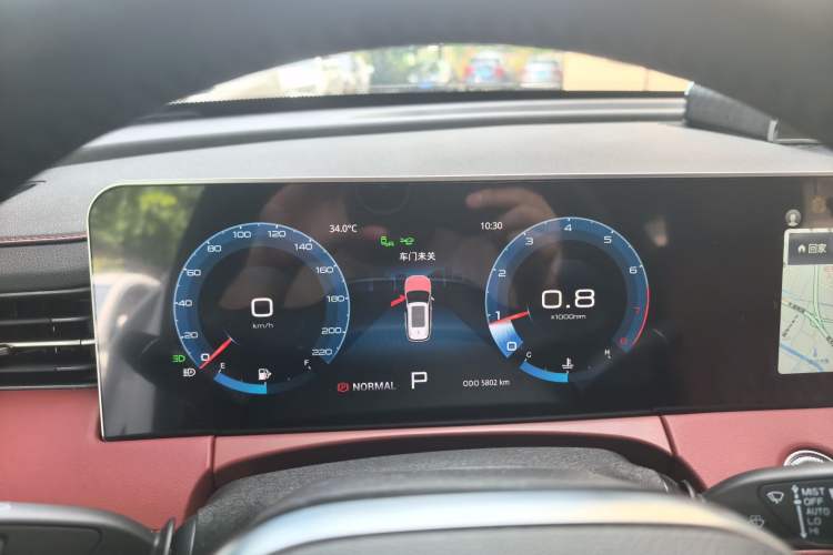 Used JETOUR X90 2024 1.6T DCT Qilin Edition 7-Seater Instrument Cluster