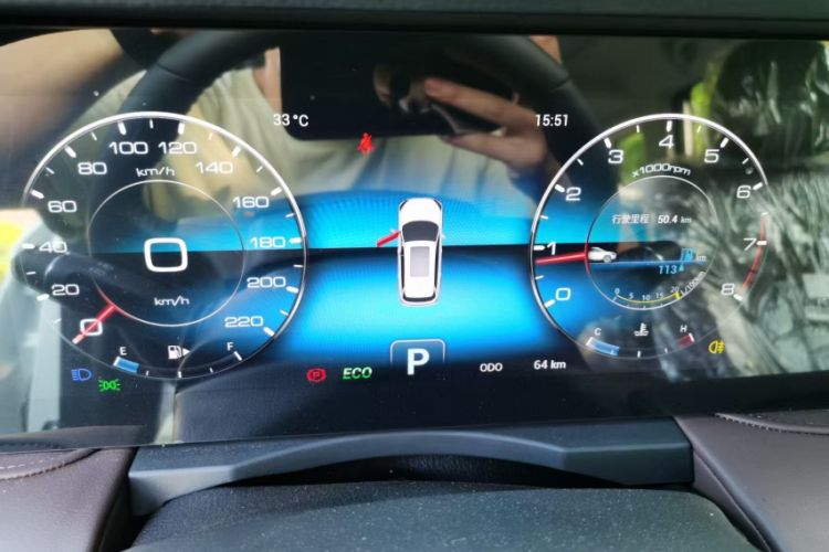 Used JETOUR X90 2024 1.6T DCT Qilin Edition 7-Seater Odometer Close Up
