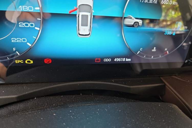 Used JETOUR X90 PLUS 2021 1.5T Manual Villa 7-Seater Odometer Close Up