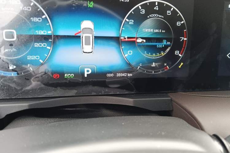 Used JETOUR X90 PLUS 2021 1.6TD DCT Villa 7-Seater Odometer Close Up