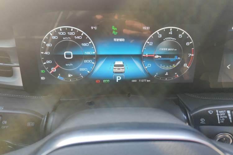 Used JETOUR X90 PLUS 2021 1.6TD DCT Estate 5-seater Odometer Close Up