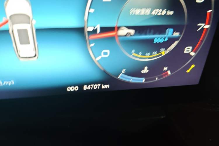 Used JETOUR X90 PLUS 2022 1.5T Manual Bieyuan 7-Seater Odometer Close Up