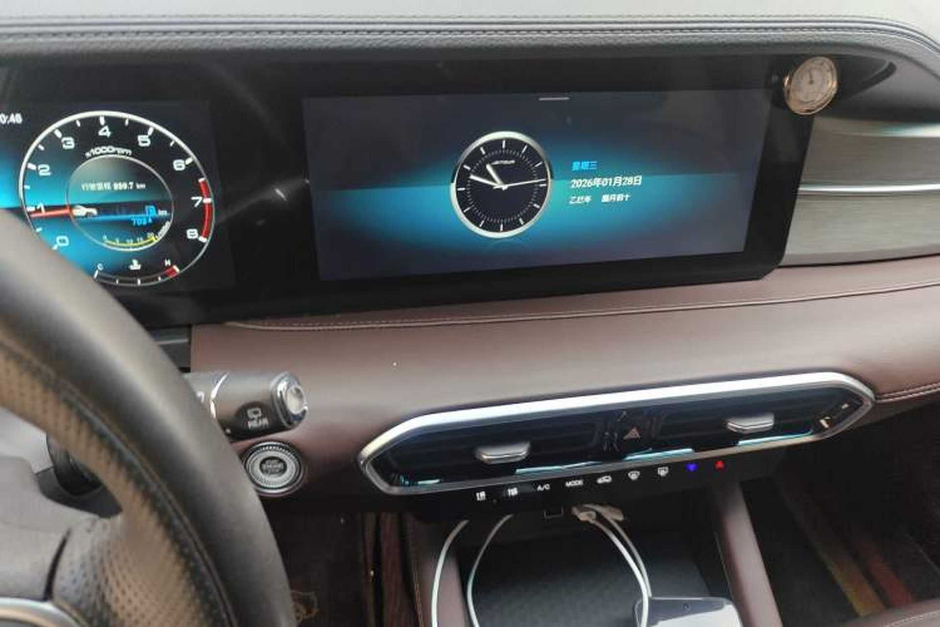 Used JETOUR X90 PLUS 2023 1.6T Manual Mansion 5-Seater Audio And AC Panel