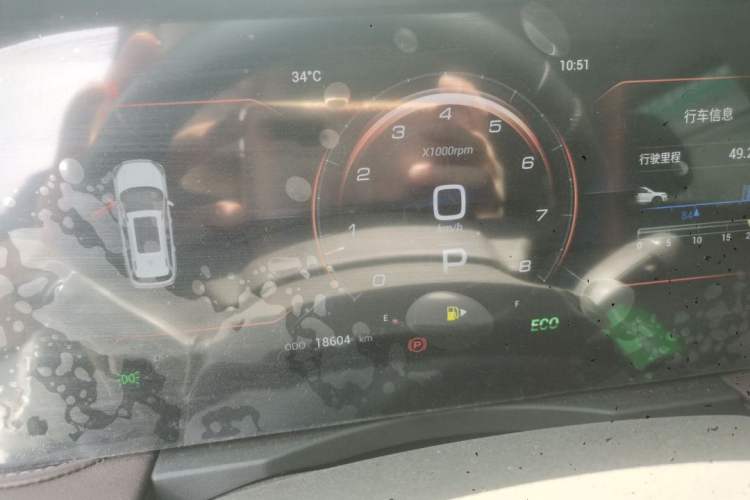 Used JETOUR X90 PLUS 2023 Facelift 1.6TD DCT Villa 7-Seater Odometer Close Up