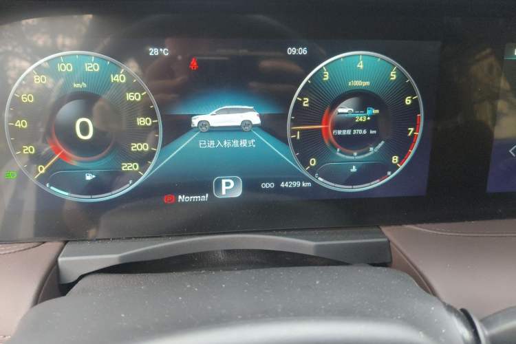 Used JETOUR X90 PLUS 2023 1.6TD DCT Villa 7-Seater Odometer Close Up