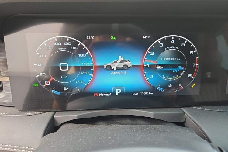 Used JETOUR X90 PLUS 2024 1.6TD DCT Villa 5-Seater Odometer Close Up
