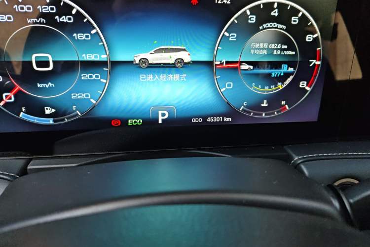 Used JETOUR X95 2020 1.6T DCT Discovery Pro Edition 5-seater Odometer Close Up