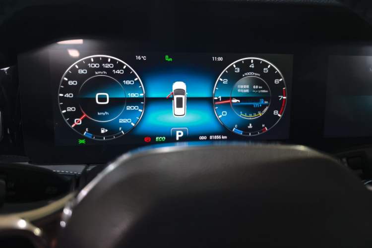 Used JETOUR X95 2020 1.6T DCT Exploration Pro Edition 5-seater Odometer Close Up