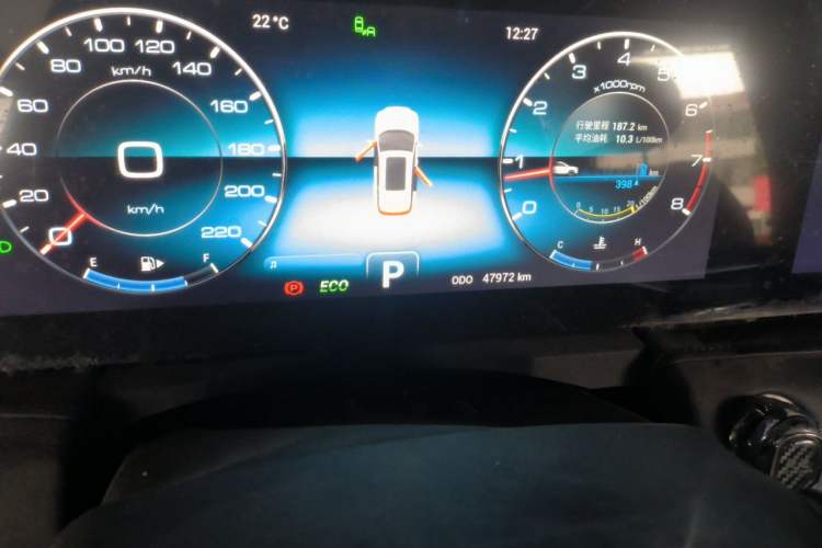 Used JETOUR X95 2020 1.6T DCT Exploration Pro Edition 6-seater Odometer Close Up