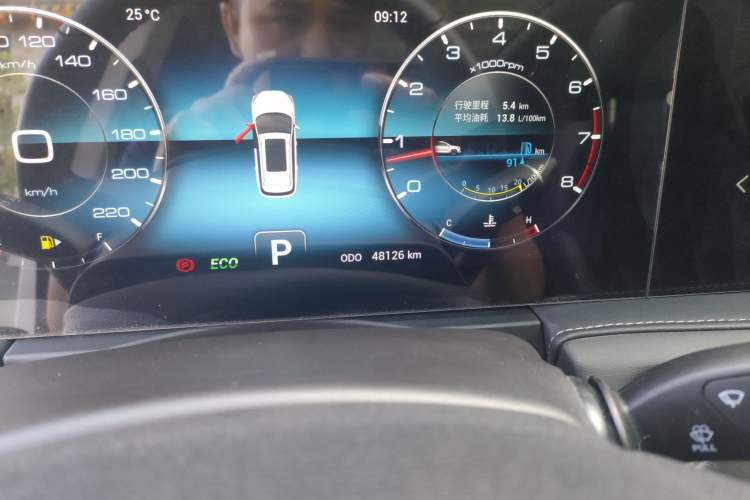 Used JETOUR X95 2020 1.6T DCT Discovery Pro Edition 6-Seater Odometer Close Up