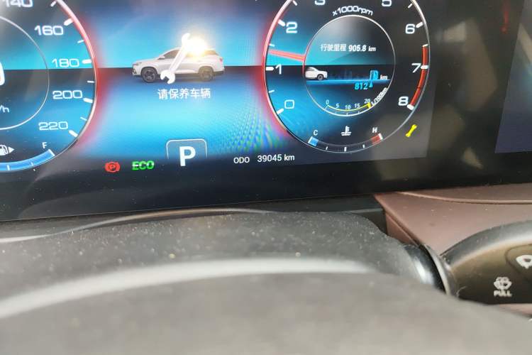 Used JETOUR X95 2023 1.6T DCT Era Edition 7-Seater Odometer Close Up