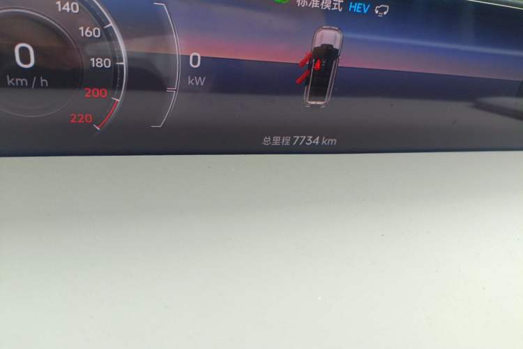 Used Jetour Zongheng G700 Trailblazer 2025 Model Zong Ye Edition 5-seater Odometer Close Up