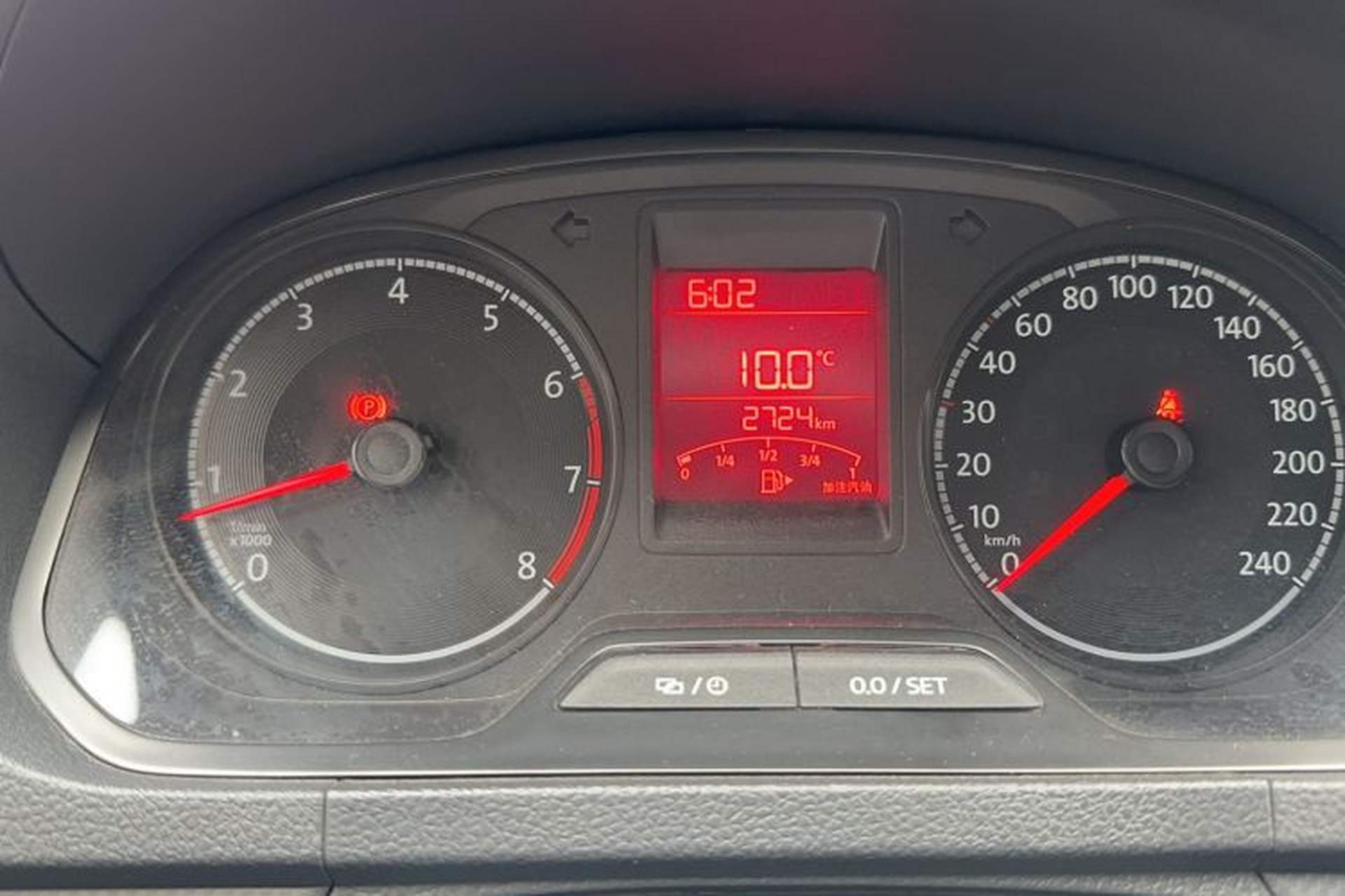Used Jetta VA3 2021 1.5L Manual Entry-Level Version Odometer Close Up