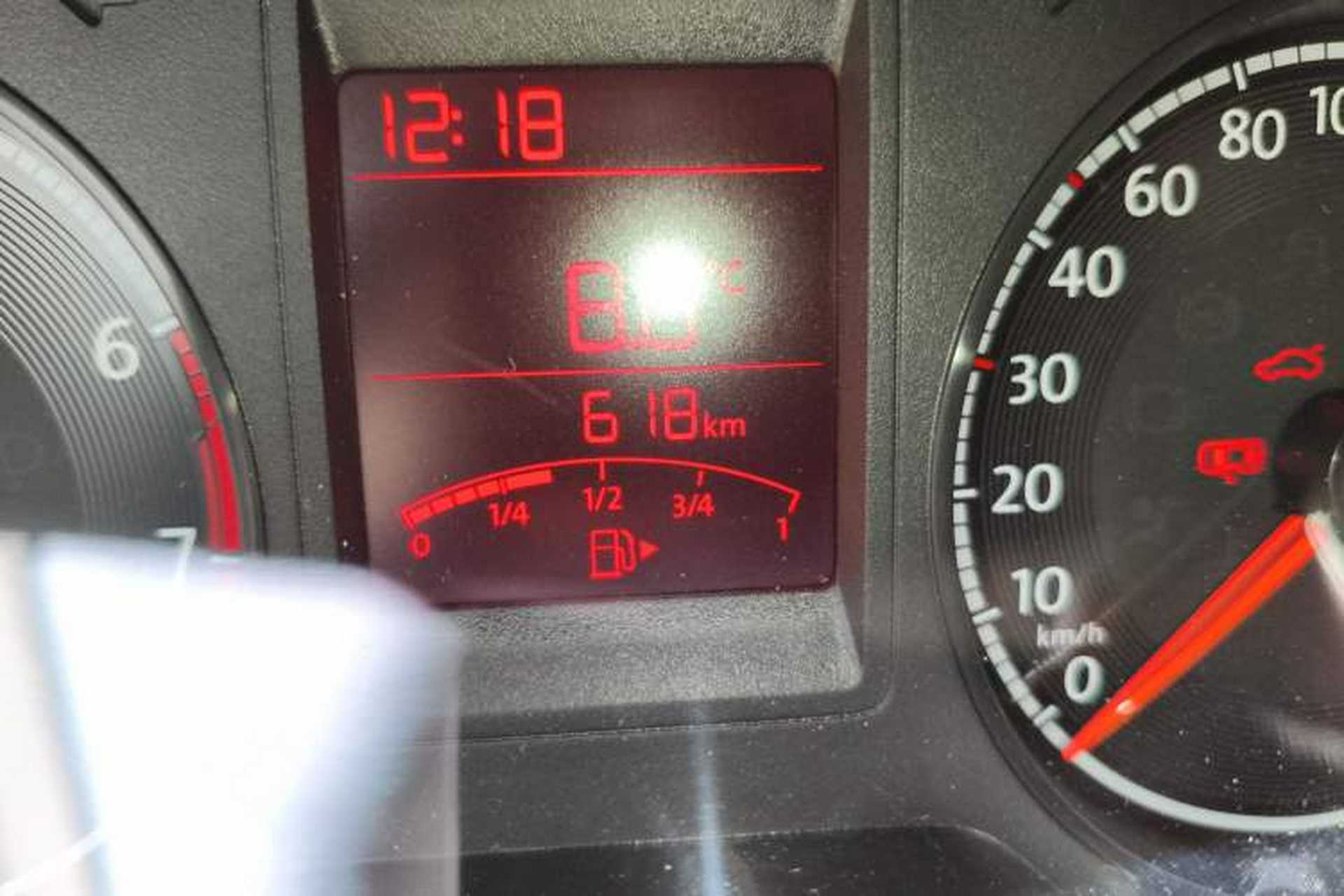 Used Jetta VA3 2025 Model, 1.5L Manual Ambitious Edition Odometer Close Up