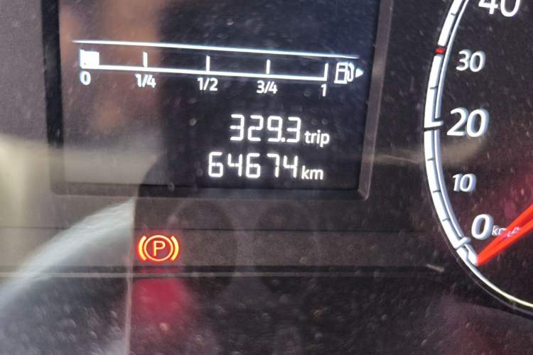 Used Jetta VS5 2019 280TSI Automatic Enjoyment Model Odometer Close Up