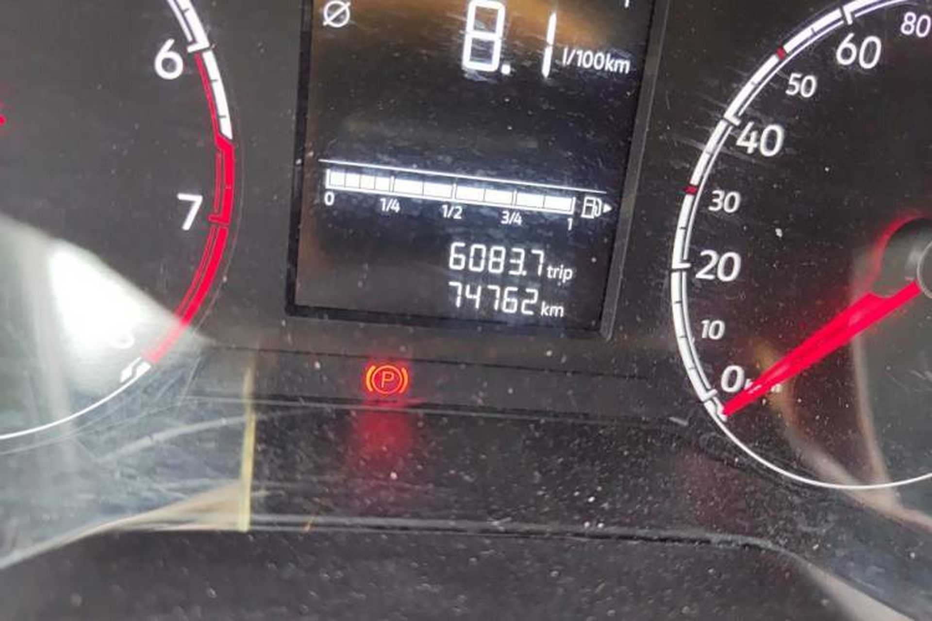 Used Jetta VS5 2019 280TSI Automatic Trend Model Odometer Close Up