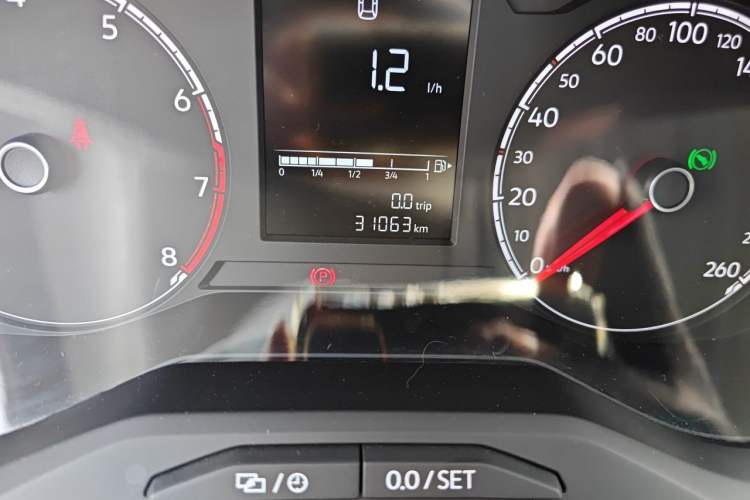 Used Jetta VS5 2019 280TSI Automatic Enjoyment Model Odometer Close Up