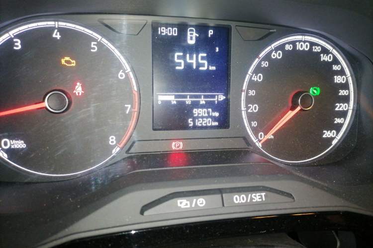 Used Jetta VS5 2019 280TSI Automatic Enjoyment Model Odometer Close Up