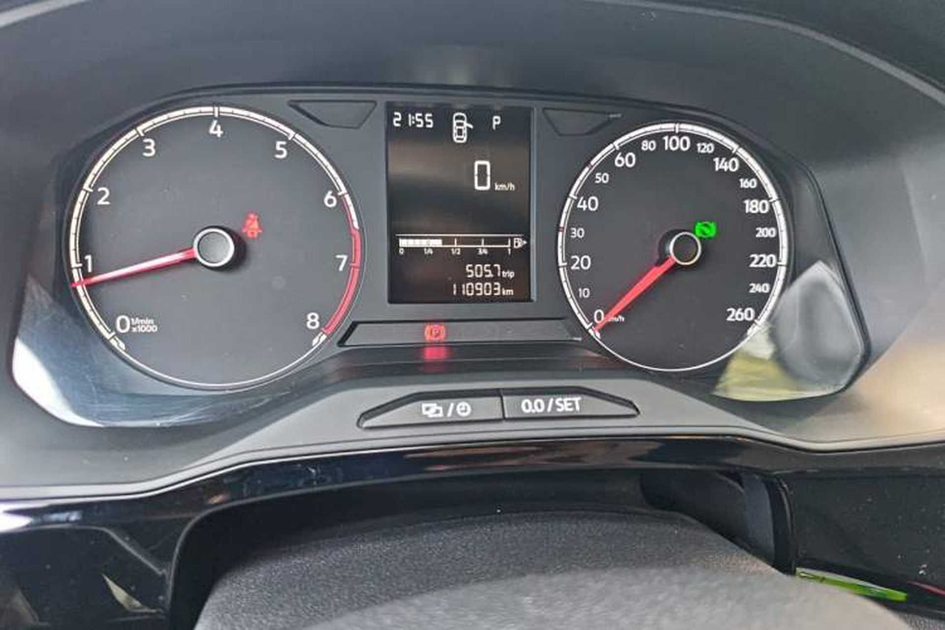 Used Jetta VS5 2019 280TSI Automatic Enjoyment Model Odometer Close Up