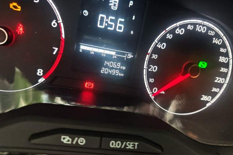 Used Jetta VS5 2019 280TSI Automatic Trend Model Odometer Close Up