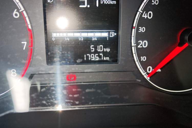 Used Jetta VS5 2019 280TSI Manual Entry-Level Model Odometer Close Up