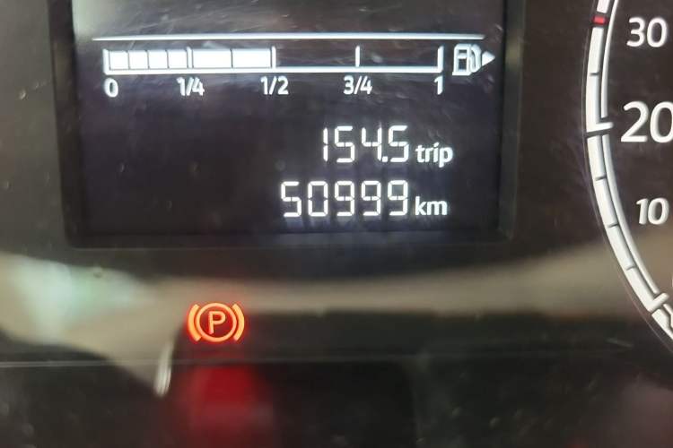 Used Jetta VS5 2019 280TSI Manual Entry-Level Model Odometer Close Up