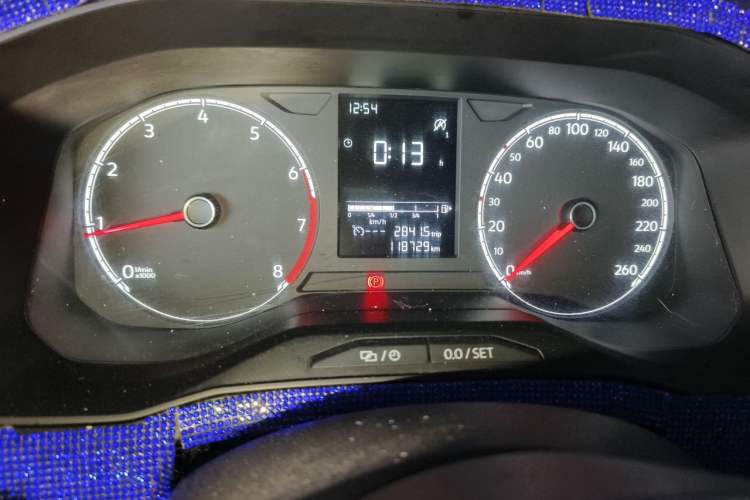 Used Jetta VS5 2019 280TSI Manual Enjoyment Model Odometer Close Up
