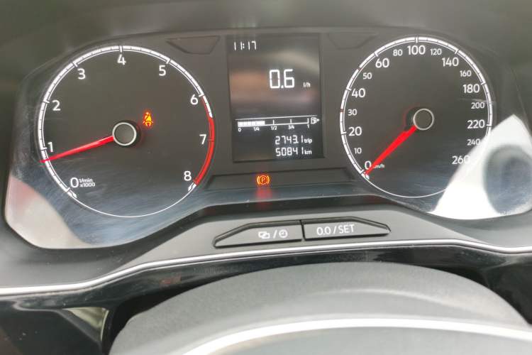 Used Jetta VS5 2019 280TSI Manual Enjoyment Model Odometer Close Up