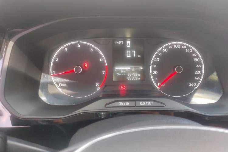 Used Jetta VS5 2019 280TSI Manual Entry-Level Model Odometer Close Up