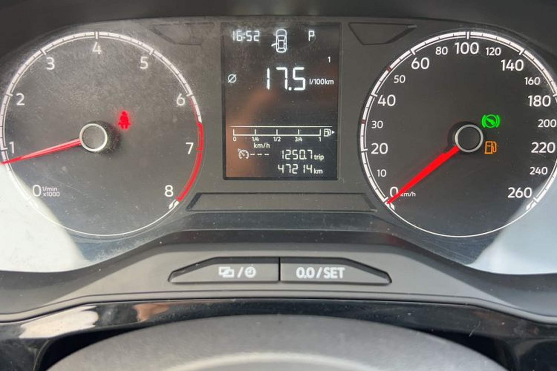 Used Jetta VS5 2019 280TSI Automatic Enjoyment Model Odometer Close Up