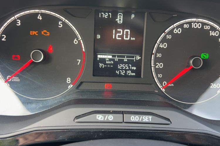 Used Jetta VS5 2019 280TSI Automatic Enjoyment Model Odometer Close Up