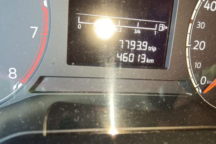 Used Jetta VS5 2019 280TSI Automatic Enjoyment Model Odometer Close Up