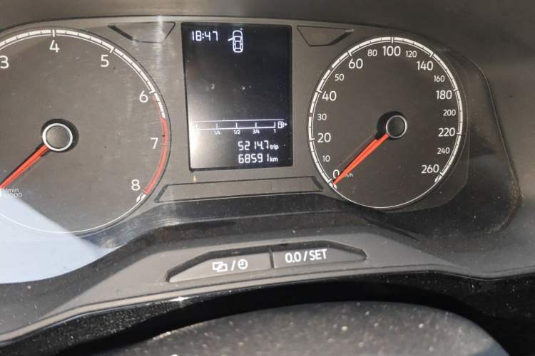 Used Jetta VS5 2019 280TSI Manual Entry-Level Model Odometer Close Up