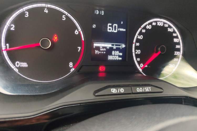 Used Jetta VS5 2019 280TSI Manual Enjoyment Model Odometer Close Up