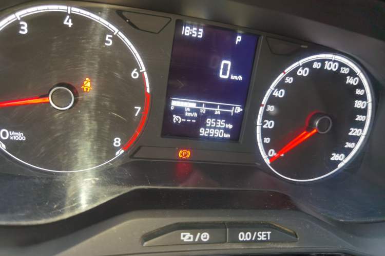 Used Jetta VS5 2019 280TSI Automatic Enjoyment Model Odometer Close Up