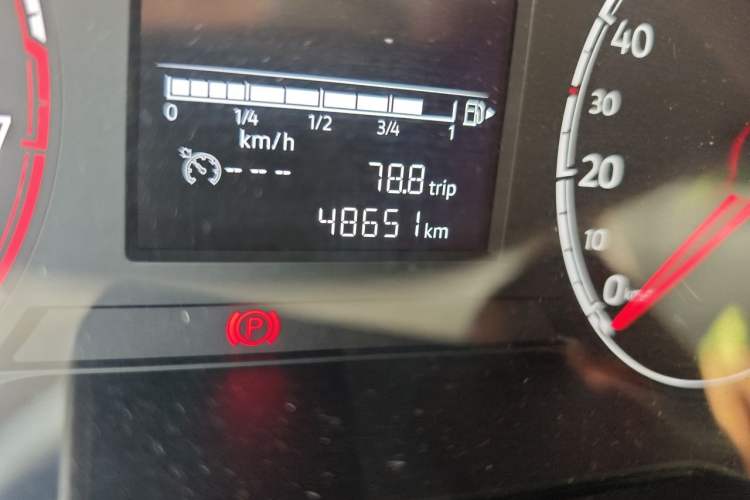Used Jetta VS5 2019 280TSI Automatic Enjoyment Model Odometer Close Up
