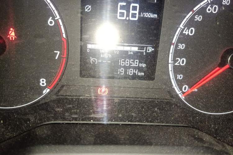 Used Jetta VS5 2019 280TSI Manual Enjoyment Model Odometer Close Up
