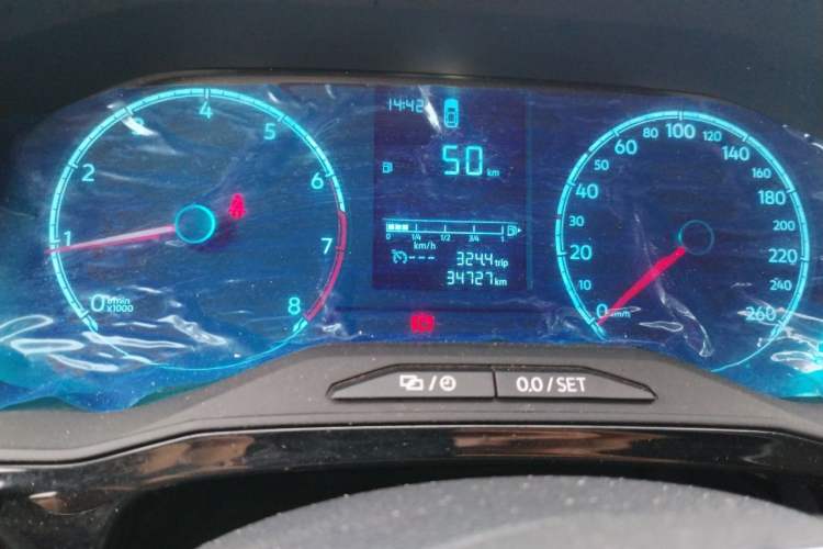 Used Jetta VS5 2019 280TSI Manual Enjoyment Model Odometer Close Up