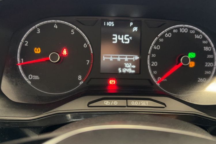 Used Jetta VS5 2019 280TSI Automatic Enjoyment Model Odometer Close Up