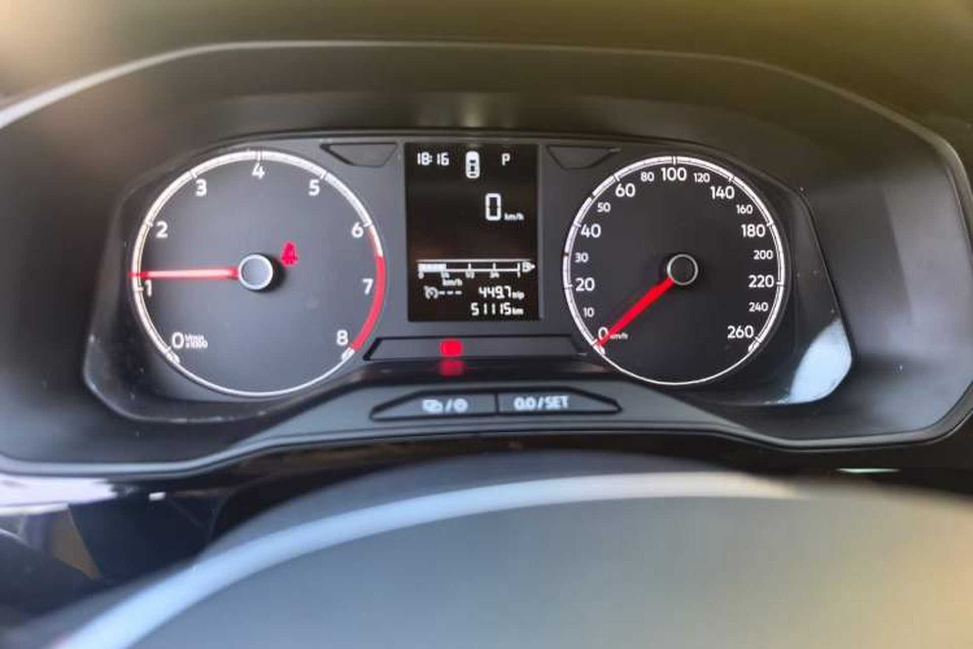 Used Jetta VS5 2019 280TSI Automatic Trend Model Odometer Close Up