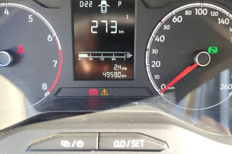 Used Jetta VS5 2021 280TSI Automatic Enjoyment Model Odometer Close Up