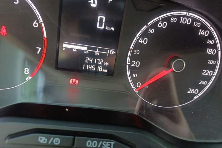 Used Jetta VS5 2021 280TSI Automatic Enjoyment Model Odometer Close Up