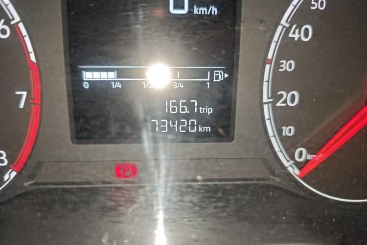 Used Jetta VS5 2021 30th Anniversary Edition Automatic Enjoyment Model Odometer Close Up