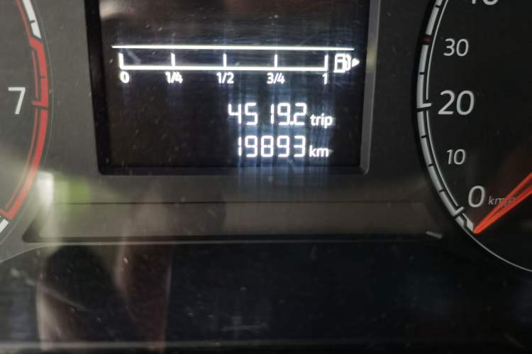 Used Jetta VS5 2021 280TSI Automatic Enjoyment Model Odometer Close Up