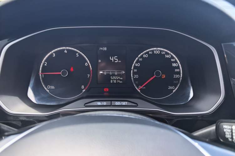 Used Jetta VS5 2021 280TSI Manual Enjoyment Model Odometer Close Up