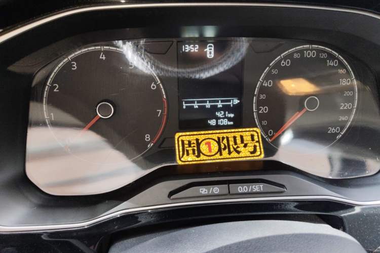 Used Jetta VS5 2021 280TSI Automatic Enjoyment Model Odometer Close Up
