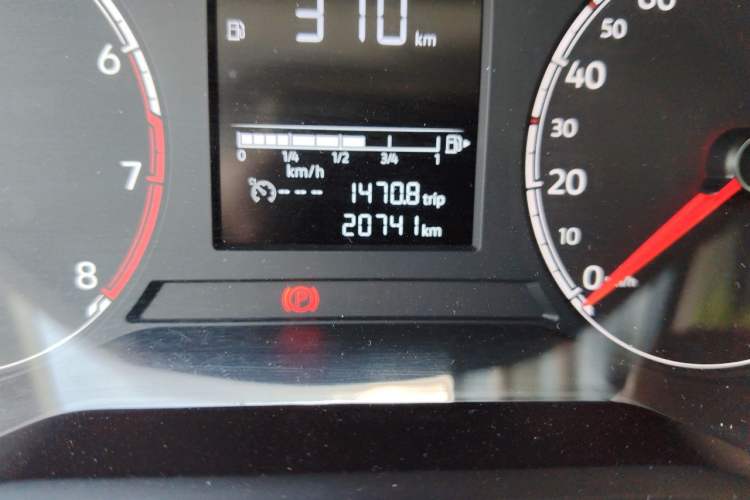 Used Jetta VS5 2021 280TSI Automatic Enjoyment Model Odometer Close Up
